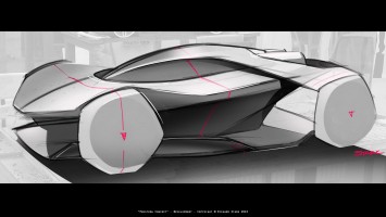 Koenigsegg Prestera Concept by Richard Stark - Design Sketch