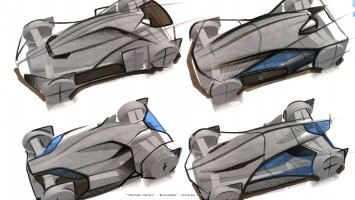 Koenigsegg Prestera Concept by Richard Stark - Design Sketches