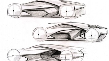 Koenigsegg Prestera Concept by Richard Stark - Design Sketches