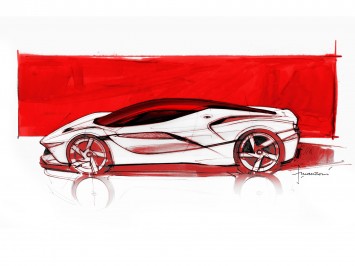 LaFerrari design Sketch by Flavio Manzoni