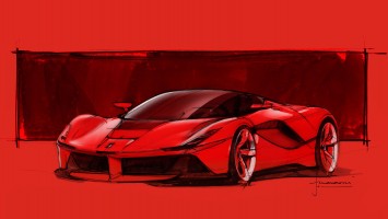 LaFerrari design Sketch by Flavio Manzoni