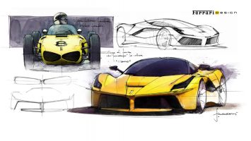 LaFerrari Design Sketch Renders by Flavio Manzoni