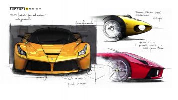 LaFerrari Design Sketch Renders by Flavio Manzoni