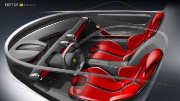 LaFerrari Interior Design Sketch