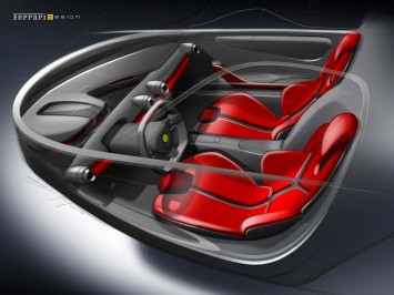 LaFerrari Interior Design Sketch