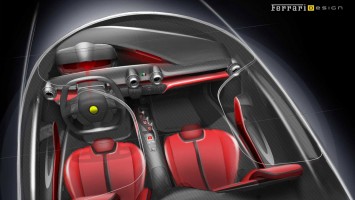 LaFerrari Interior Design Sketch