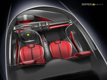 LaFerrari Interior Design Sketch