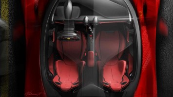 LaFerrari Interior Design Sketch