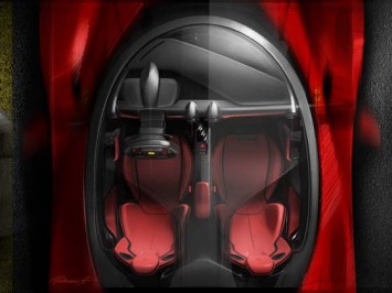 LaFerrari Interior Design Sketch