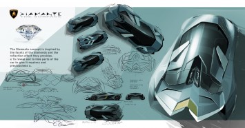 Lamborghini Diamante Concept - Design Sketches