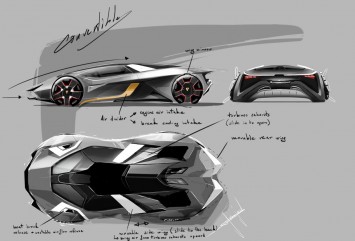 Lamborghini Diamante Concept - Design Sketches