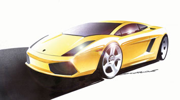 Lamborghini Gallardo Design Sketch