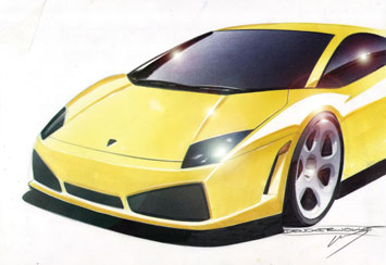 Lamborghini Gallardo Design Sketch