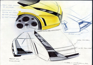 Lamborghini Gallardo Design Sketch