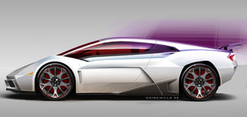 Lamborghini Indomable Design Sketch