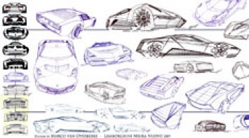 Lamborghini Miura Nuovo Design Sketches