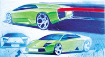 Lamborghini Murcielago Design Sketch