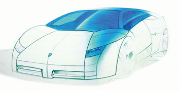 Lamborghini Murcielago Design Sketch