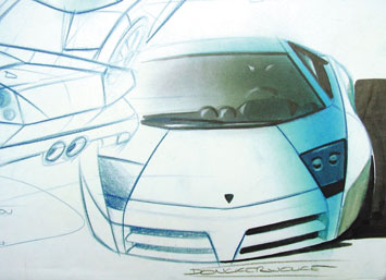 Lamborghini Murcielago Design Sketch