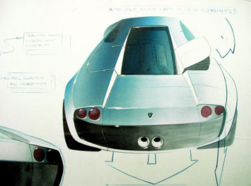 Lamborghini Murcielago Design Sketch