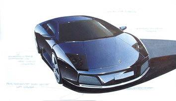 Lamborghini Murcielago Design Sketch