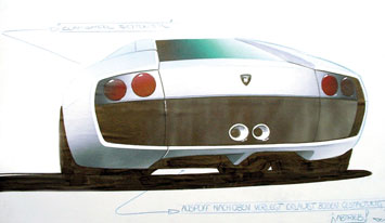 Lamborghini Murcielago Design Sketch