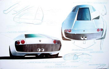 Lamborghini Murcielago Design Sketch