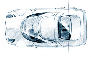 Lancia Stratos Design Sketch