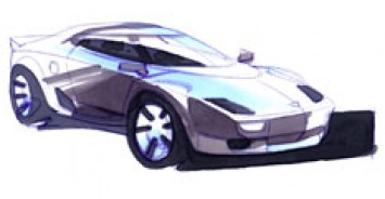 Lancia Stratos Design Sketch