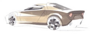 Lancia Stratos Design Sketch