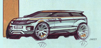 Land Rover LRX Design Sketch