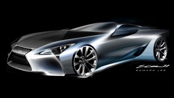 Lexus LF-LC Concept Design Sketch