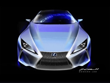 Lexus LF-LC Concept Design Sketch by Edward Lee