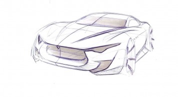 Maserati Alfieri Concept - Design Sketch