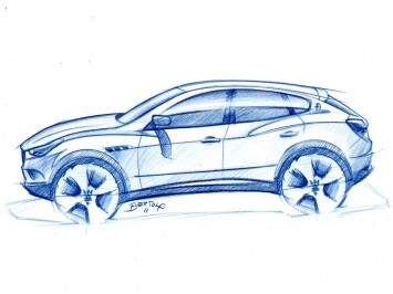 Maserati Kubang Design Sketch