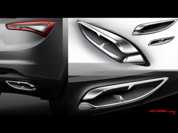 Maserati Kubang Design Sketch