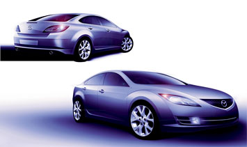 Mazda 6 Design Sketch