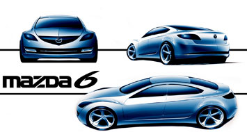 Mazda 6 Design Sketch