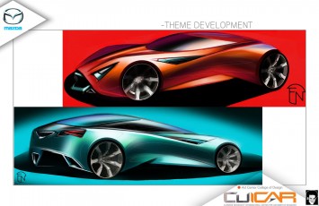 Mazda Deep Orange 3 - Design Sketches by Frederick Naaman