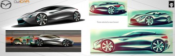 Mazda Deep Orange 3 - Design Sketches by Frederick Naaman