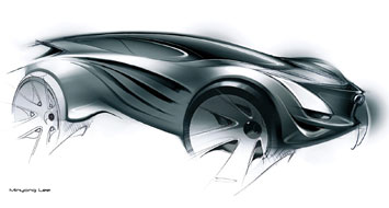 Mazda Kazamai Concept design sketch