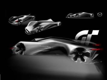 Mazda LM55 Vision Gran Turismo Concept - Design Sketches