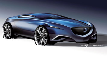 Mazda Shinari Concept Design Sketch