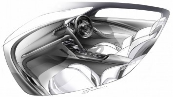 Mazda Takeri Concept Interior Design Sketch