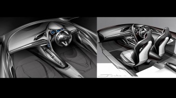 Mazda Takeri Concept Interior Design Sketch