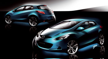 Mazda2 Design Sketch