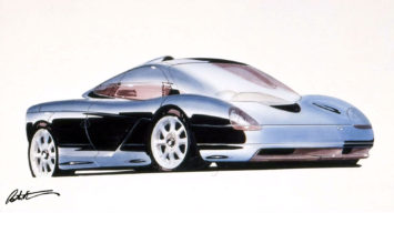 McLaren F1 design sketch Peter Stevens