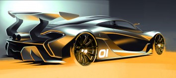 McLaren P1 GTR Concept Design Sketch