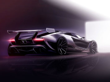 McLaren P15 Hypercar Design Sketch Render