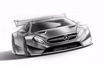 Mercedes-AMG C 63 DTM 2016 race car Design Sketch